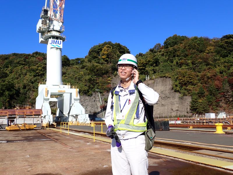 Kさんの仕事風景