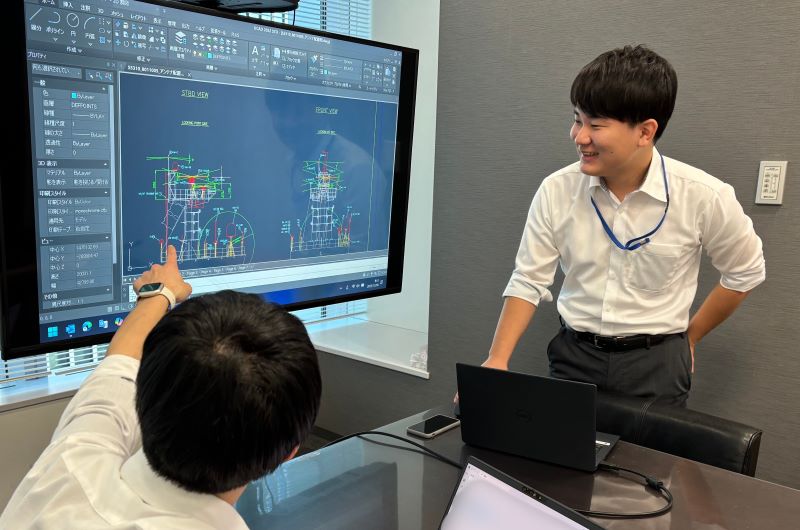 Yさんの仕事風景